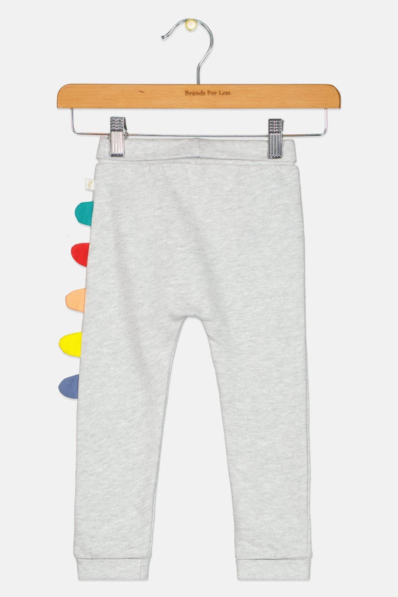 Hamleys Toddlers Boy Graphic Print Jogger Pants, Grey - Image 2